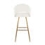 Tabouret de bar à hauteur fixe en métal doré et tissu avec repose-pieds carré - ensemble de 2-1741377399-1741377400