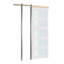 Sliding Pocket Door 5-Lite Frosted Glass Single Sliding Door-1694227370