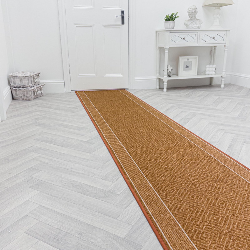 Runner Geometric Machine Tufted Area Rug, Runner 100 x 330 cm