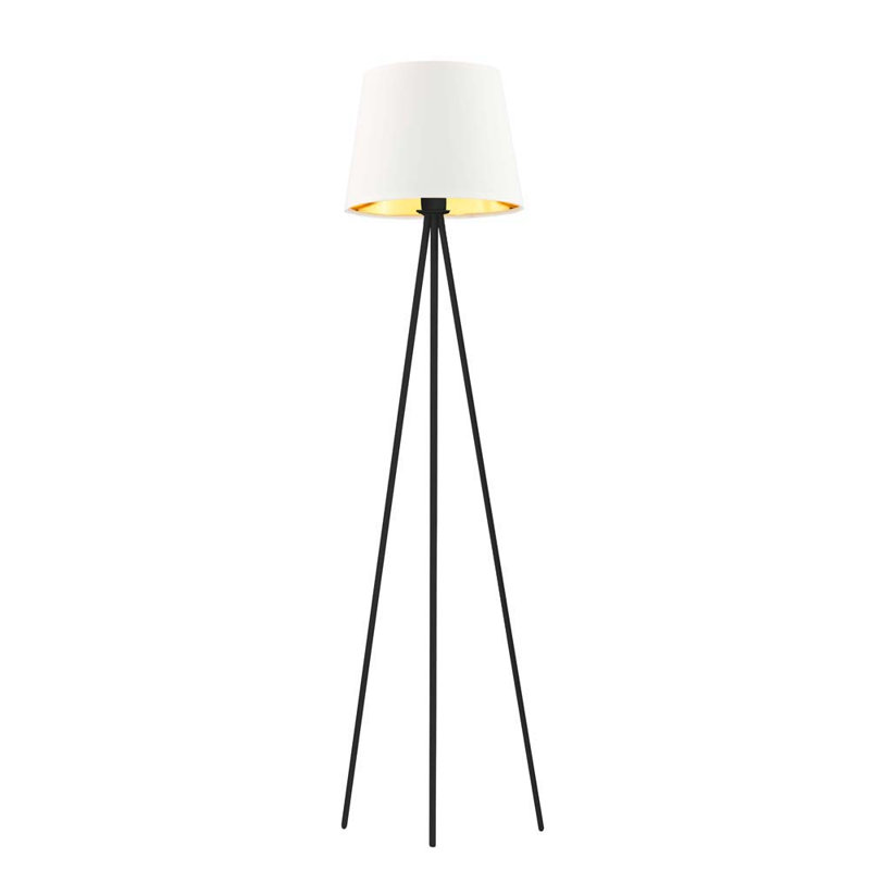Gregg 153cm Tripod Floor Lamp, White, Black