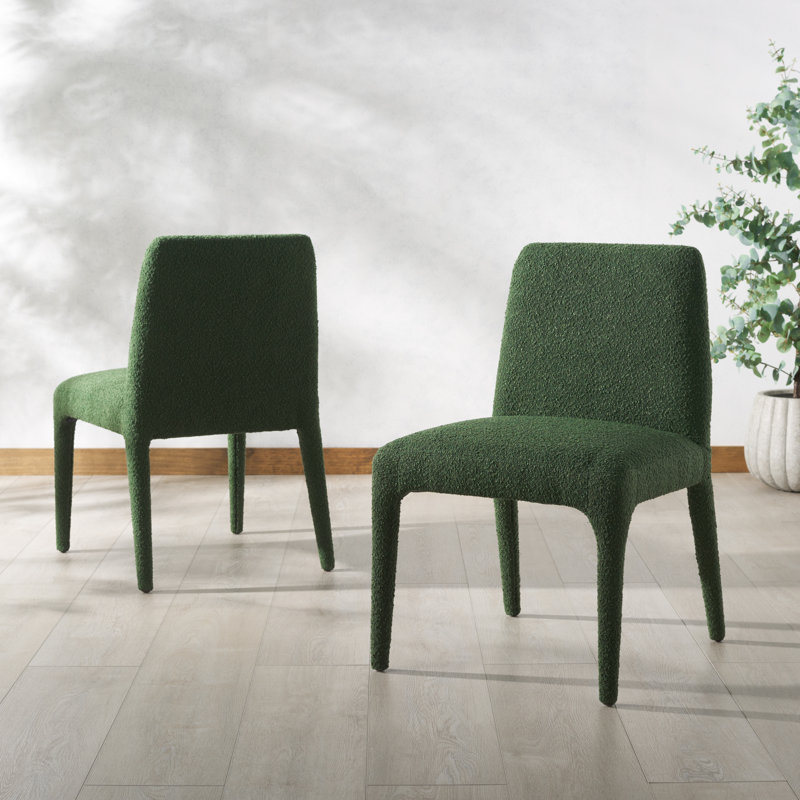 Chaise de salle à manger Reginbert, Vert foncé