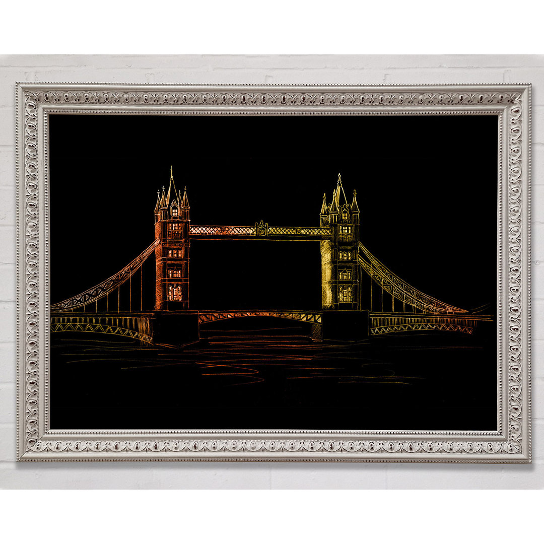 Tower Bridge Glow - Einzelner Bilderrahmen Kunstdrucke