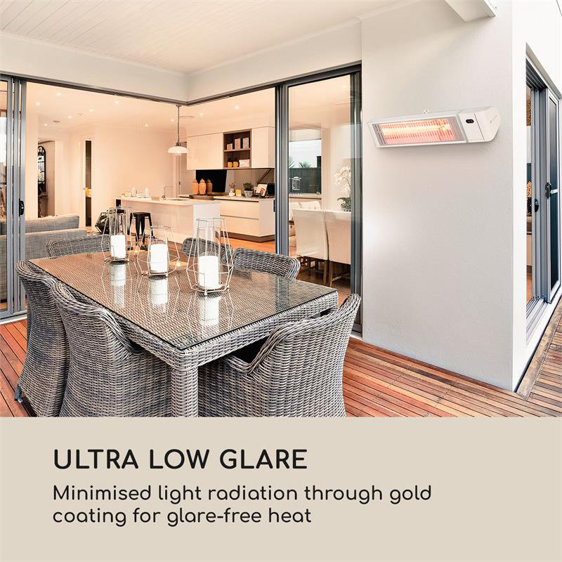 Electric Ceiling Mounted Patio Heater, White