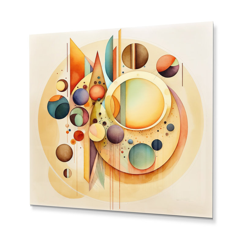 Décoration murale moderne chaleureuse et abstraite chaleureuse I, H 16 po x l 16 po x P 1 po