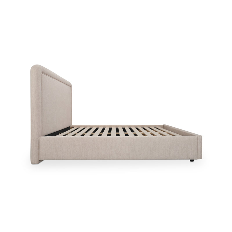 Simon Queen Storage Bed Brown, Beige, Queen