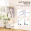 Ebern Designs Corner Coat Rack With Shelves Freestanding Hall Tree With Top Hanger White-464817491
