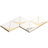 Larvotto 8.3 in. x 11.65 in. Polished Marble and Brass Mosaic Wall Tile (0.67 Sq. Ft. / Sheet)-51028911