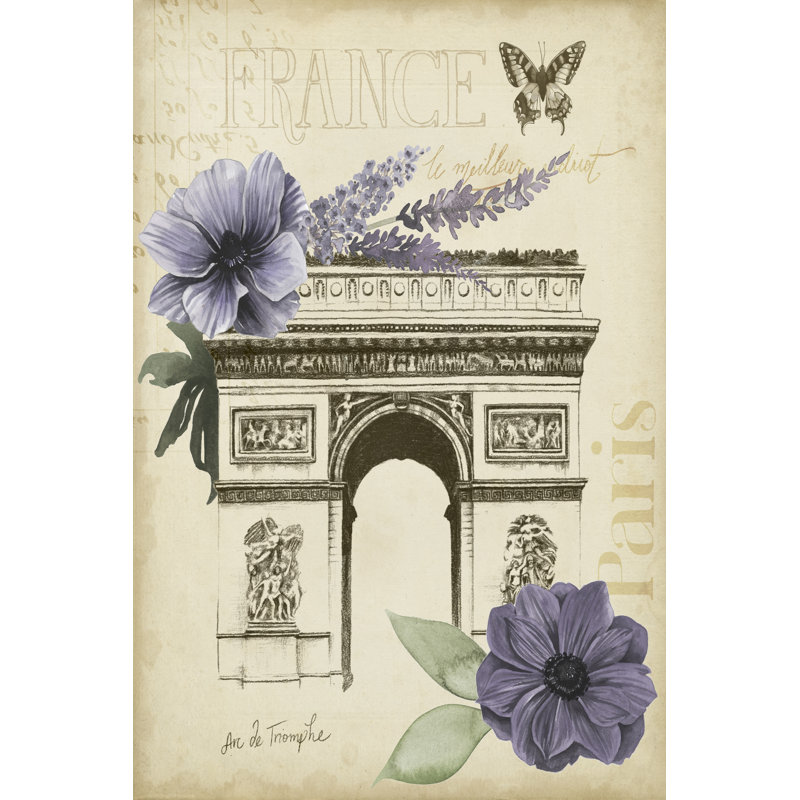«Paris Ephemera I», peinture sur toile, H 36 po x l 24 po