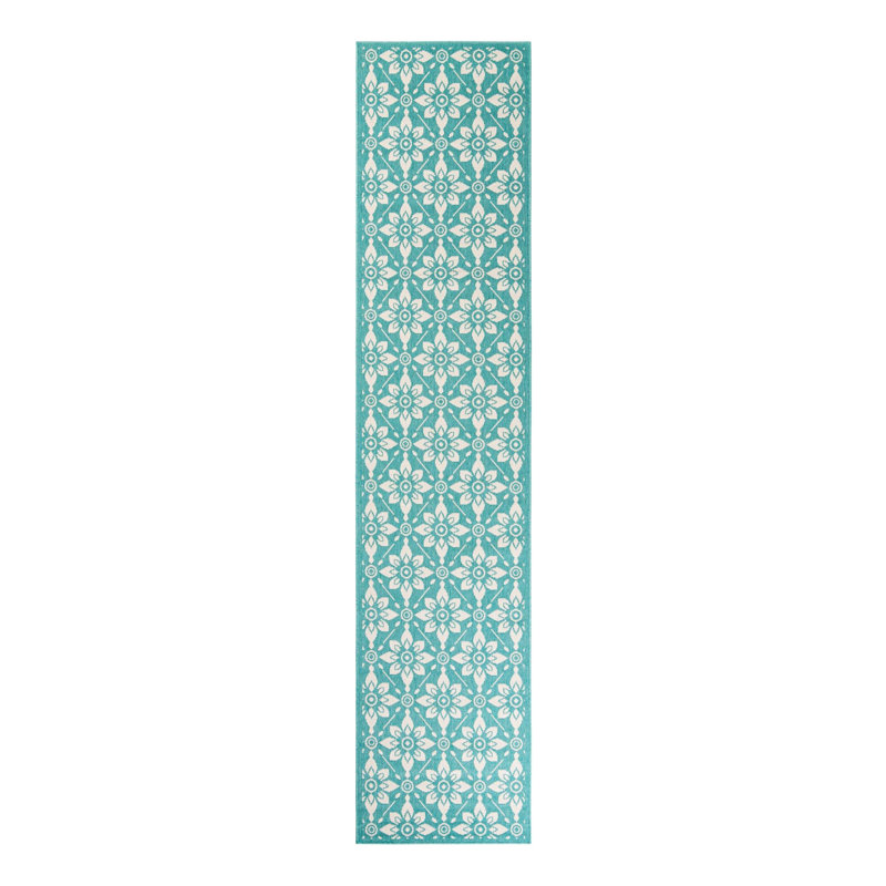 Indoor/Outdoor Trellis Area Rug, Runner 2'7" x 12'