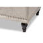 Banc de rangement à couvercle rabattable rembourré