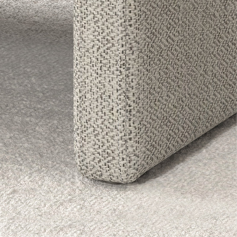 Chaise avec accoudoirs à rayures beiges - Rehausse le décor de la réception et de la chambre à coucher en ajoutant de l'élégance au salon