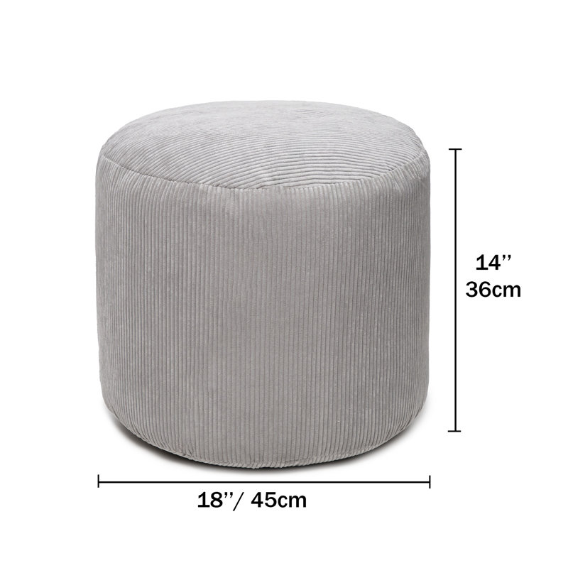 Dotcom Inga Bean Bag Pouf, Natural
