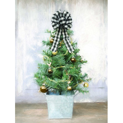 " Buffalo Plaid Mini Tree "