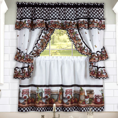Patrik Floral Swag Kitchen Curtain