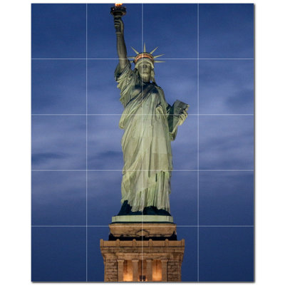 Famous Places Photo 8'' x 8'' Satin Ceramic Decorative Mural