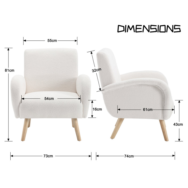 Manufactured Wood Accent Stool, White
