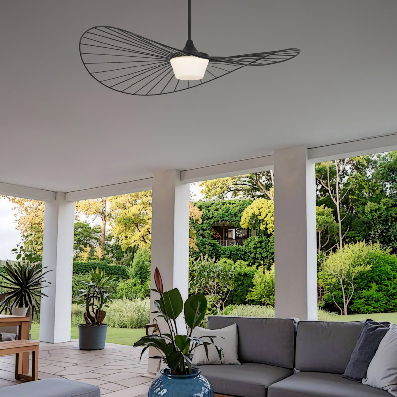 Luminaire suspendu New Wave à DEL pour utilisation intérieure / extérieure, sélectionnable 5-CCT, à intensité variable