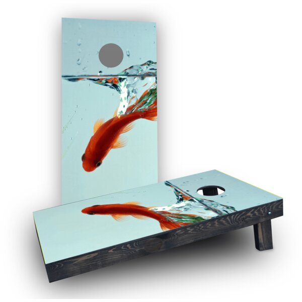 Custom Cornhole Boards Goldfish | Wayfair