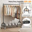 109cm Rolling Clothing Rack