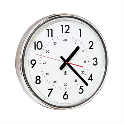 Metal Wall Clock, Soft White