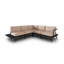 245cm Wide Metal Patio Sectional with Cushions-1102778215