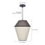Luminaire suspendu géométrique 1 lumière-939861514