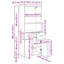  Highboard Old Wood 69.5 X 32.5 X 180 Cm Engineered Wood-645008568