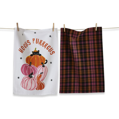 Hocus Purrcus Cat Dishtowel  Set Of 2