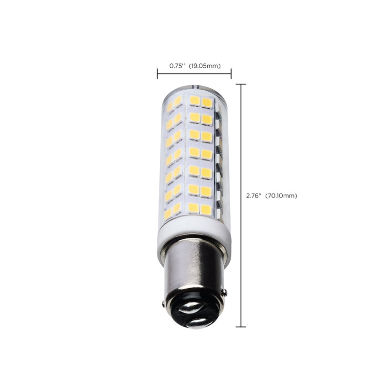 6.5 Watt T6 LED - Clear Finish - DC Base - 120 Volt, 5000