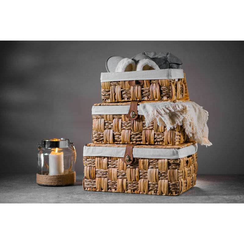 Wicker Laundry Set with Handles
