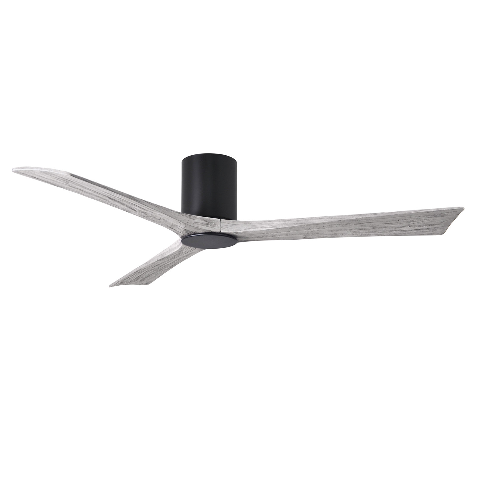 Olivier 3 Blade Ceiling Fan with LED Light Kit, Matte Black, Barn Wood Tone, 60"