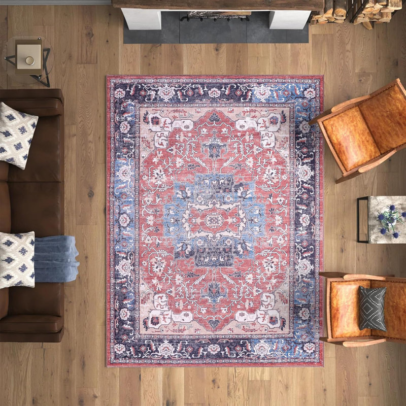 Non Slip Area Rugs Washable Carpet Pad Entryway Rug Low Pile Modern Mat Throw Rug for Bedroom 2023, Rectangle 160 x 230 cm