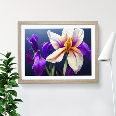 Pure Iris Flowers - Single Picture Frame Print