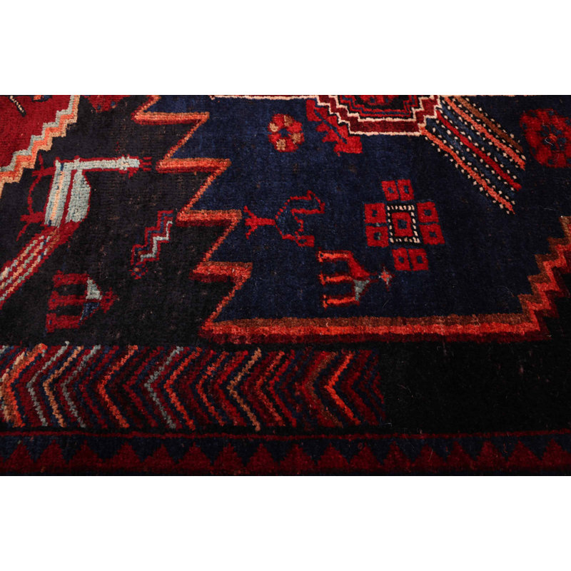 Konya Anatolian Black, Red Rug 4'6" x 10'9"