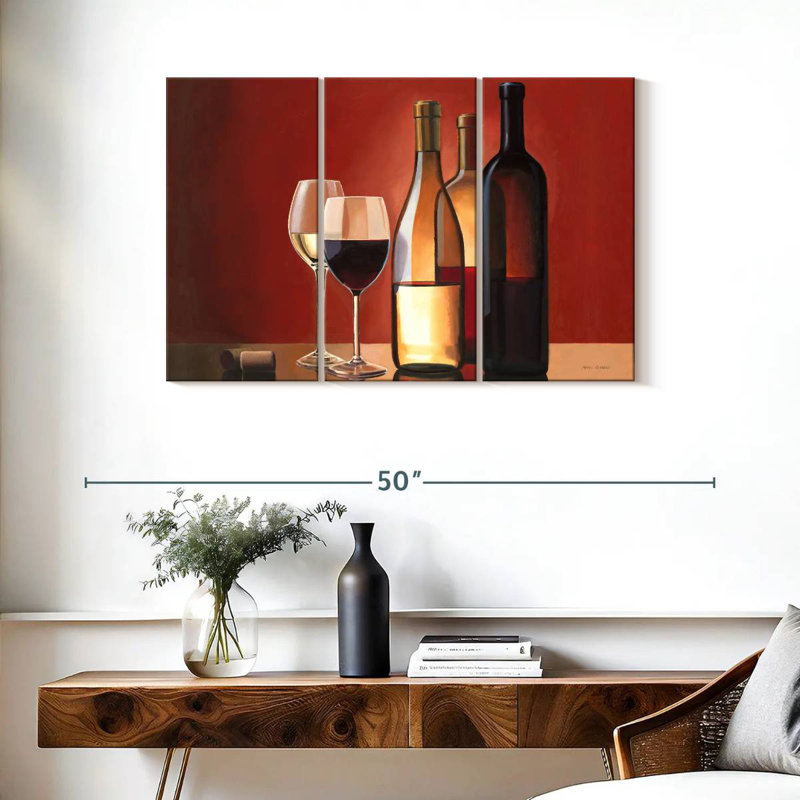 Yarlin Wine Trio, 24" H x 38" W
