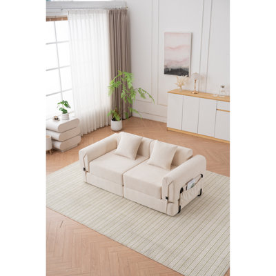 Canapé inclinable modulaire ultra-confortable en mélange de polyester