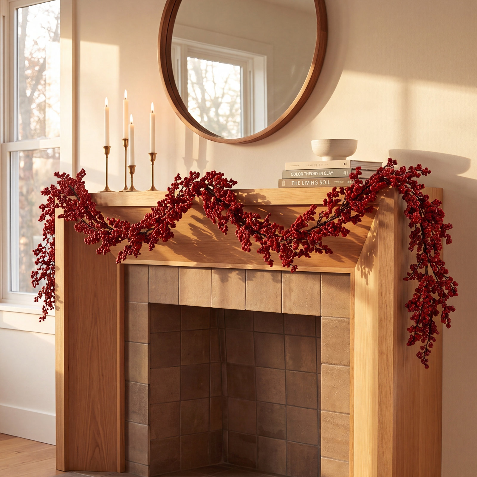 60" Ice Berry Christmas Garland
