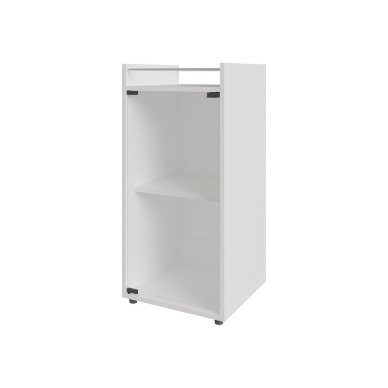 Bar 1 porte avec tablette ouverte, Blanc