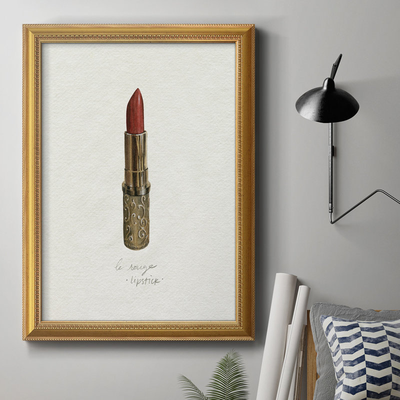 Toilettes dorées III - reproduction d'art sur toile, H 27 po x l 18 po