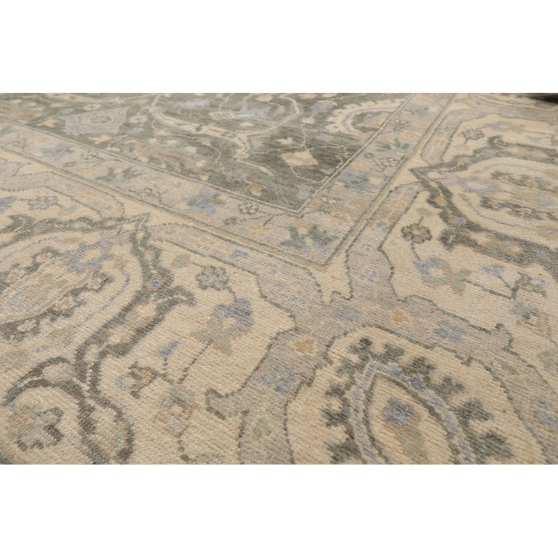 Tapis traditionnel en laine noué à la main 8 000 pi x 11 pi 10 po Agra