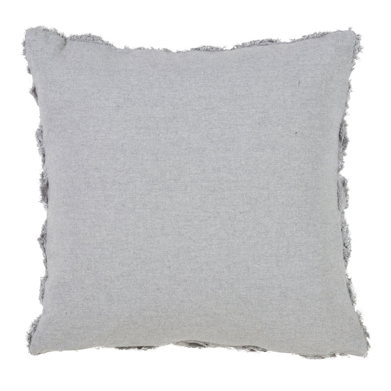  Square Pillow Cover & Insert, Gray