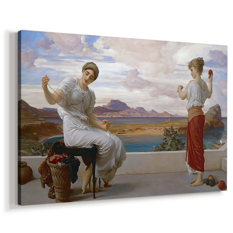 Remontage du Skein-Frederic Leighton-Toile tendue avec châssis-c. 1878, 40 x 60
