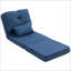 Canapé-lit convertible paresseux avec dossier réglable HOMcom Coussins | Bleu foncé | Lin-1423935047