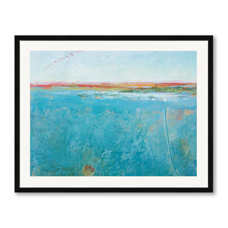 Tethered Basin Print by Victoria Primicias, Black Framed Paper, 25.2" H x 31.2" W