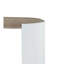 Chêne et blanc Table ultrabrillante - Fonctionnelle solide et élégante pour le patio