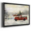 «Red Barn Winter», toile tendue avec châssis_48722-95883079-95883082