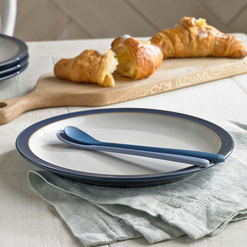 Denby Elements Medium Plates, Dark Blue