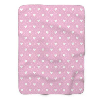 Pink Affection - couverture sherpa 1 pièce de qualité supérieure 0175
