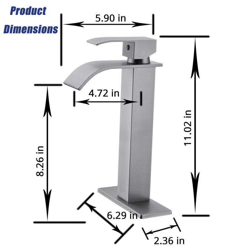 Single-handle Bathroom Faucet, Brushed Nickel
