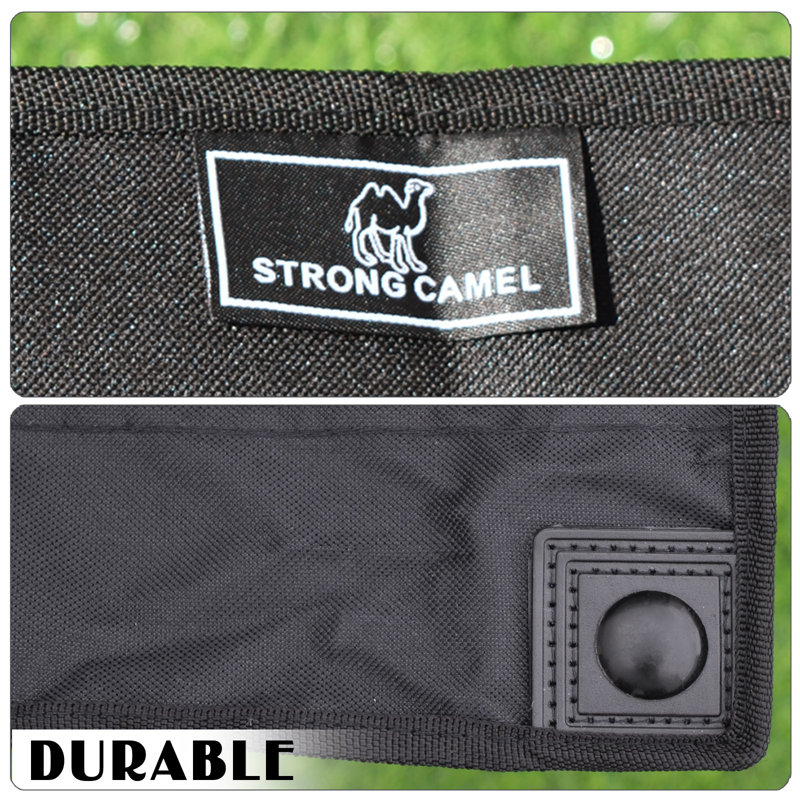 Abbigail Folding Camping Bench, Black